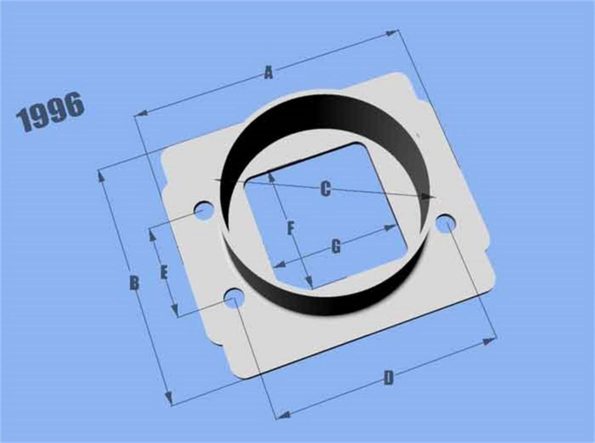 Picture of Vibrant MAF SenAdapter Plate Toyota w- Bosch MAF Sensuse w- 3in ID filteronly