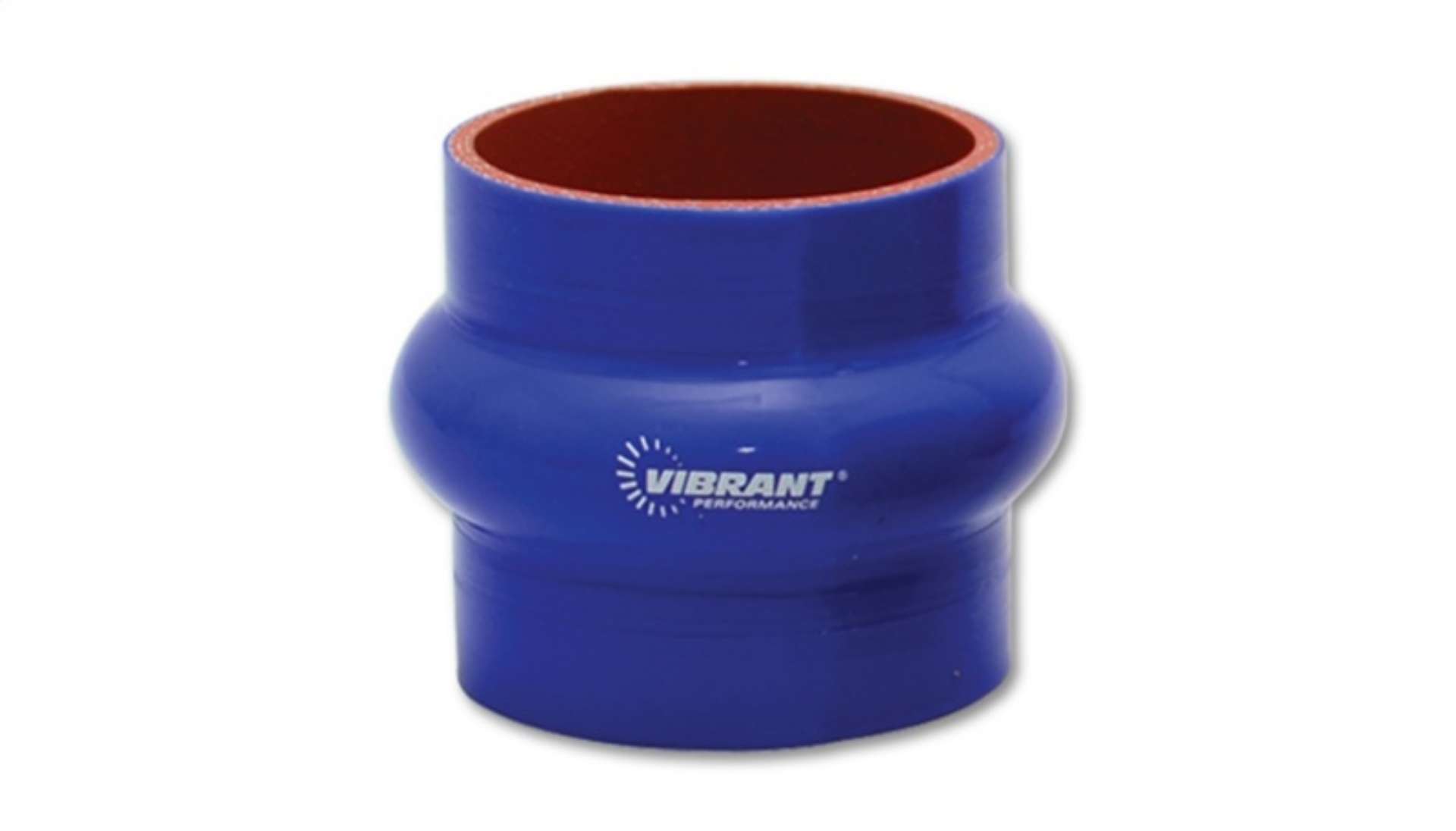 Picture of Vibrant 4 Ply Reinforced Silicone Hump Hose Connector - 1-5in I-D- x 3in long BLUE