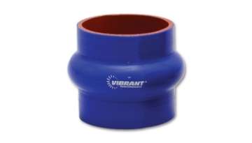 Picture of Vibrant 4 Ply Reinforced Silicone Hump Hose Connector - 1-5in I-D- x 3in long BLUE