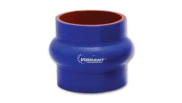 Picture of Vibrant 4 Ply Reinforced Silicone Hump Hose Connector - 2-75in I-D- x 3in long BLUE