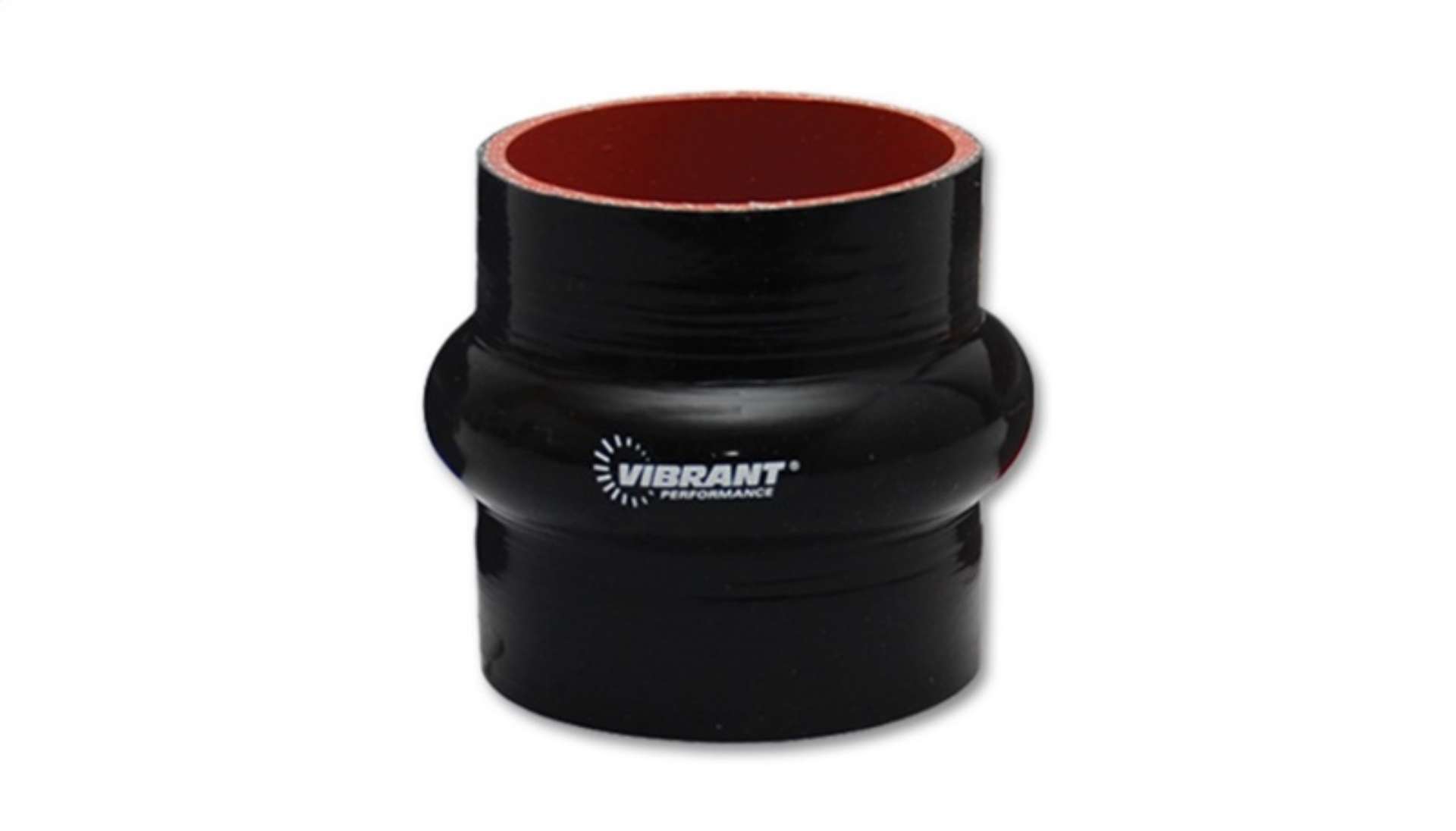 Picture of Vibrant 4 Ply Reinforced Silicone Hump Hose Connector - 4in I-D- x 3in long BLACK