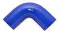 Picture of Vibrant 4 Ply Reinforced Silicone Elbow Connector - 2in I-D- - 90 deg- Elbow BLUE