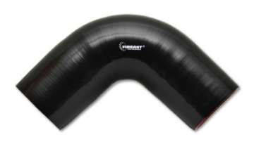 Picture of Vibrant 4 Ply Reinforced Silicone Elbow Connector - 3-25in I-D- - 90 deg- Elbow BLACK