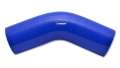 Picture of Vibrant 4 Ply Reinforced Silicone Elbow Connector - 2in I-D- - 45 deg- Elbow BLUE