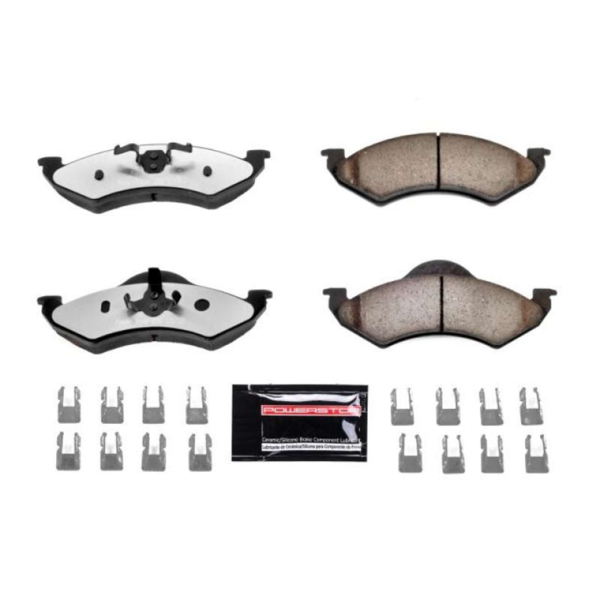 Picture of Power Stop 00-02 Dodge Dakota Front Z36 Truck & Tow Brake Pads w-Hardware