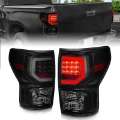 Picture of Anzo 07-11 Toyota Tundra Full LED Tailights Black Housing Smoke Lens G2 w-C Light Bars