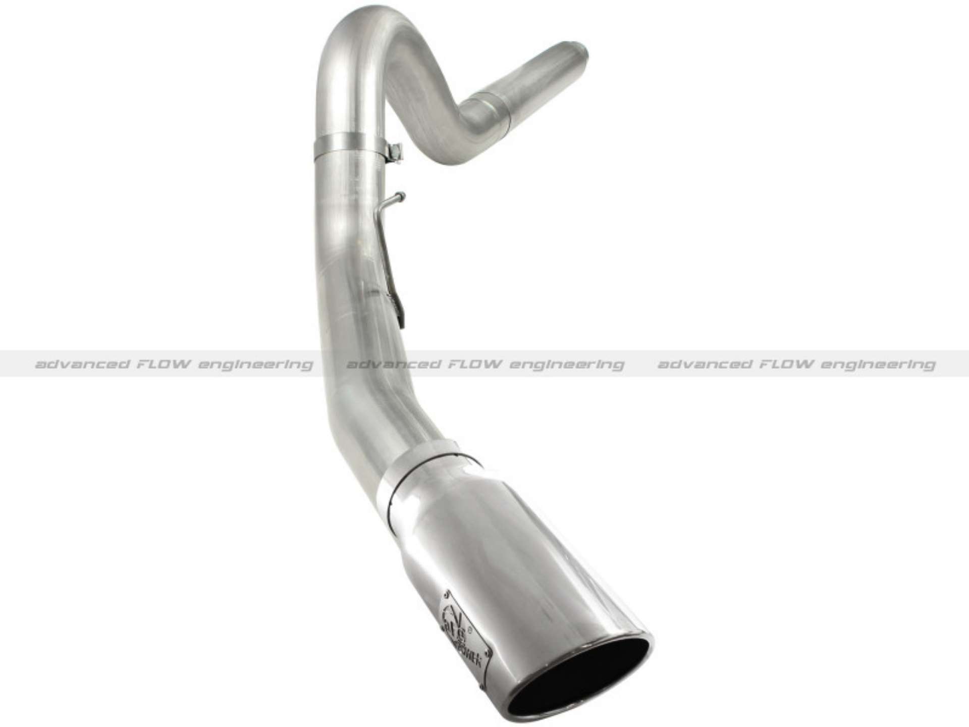 Picture of aFe MACHForce XP 5in DPF-Back Stainless Steel Exh Sys, polished tip,Ford Diesel Trucks 08-10 V8-6-4L