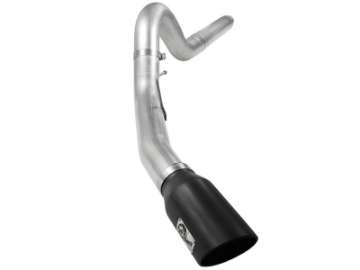 Picture of aFe Atlas 5in DPF-Back Aluminized Steel Exh Sys, Ford Diesel Trucks 08-10 V8-6-4L td Black tip
