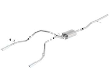 Picture of Borla 14 Silv-Sierra 1500 5-3L AT-MT Crew Cab STD Bed ATAK Cat-Back Exhaust