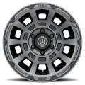 Picture of ICON Thrust 17x8-5 6x5-5 0mm Offset 4-75in BS 106-1mm Bore Smoked Satin Black Wheel