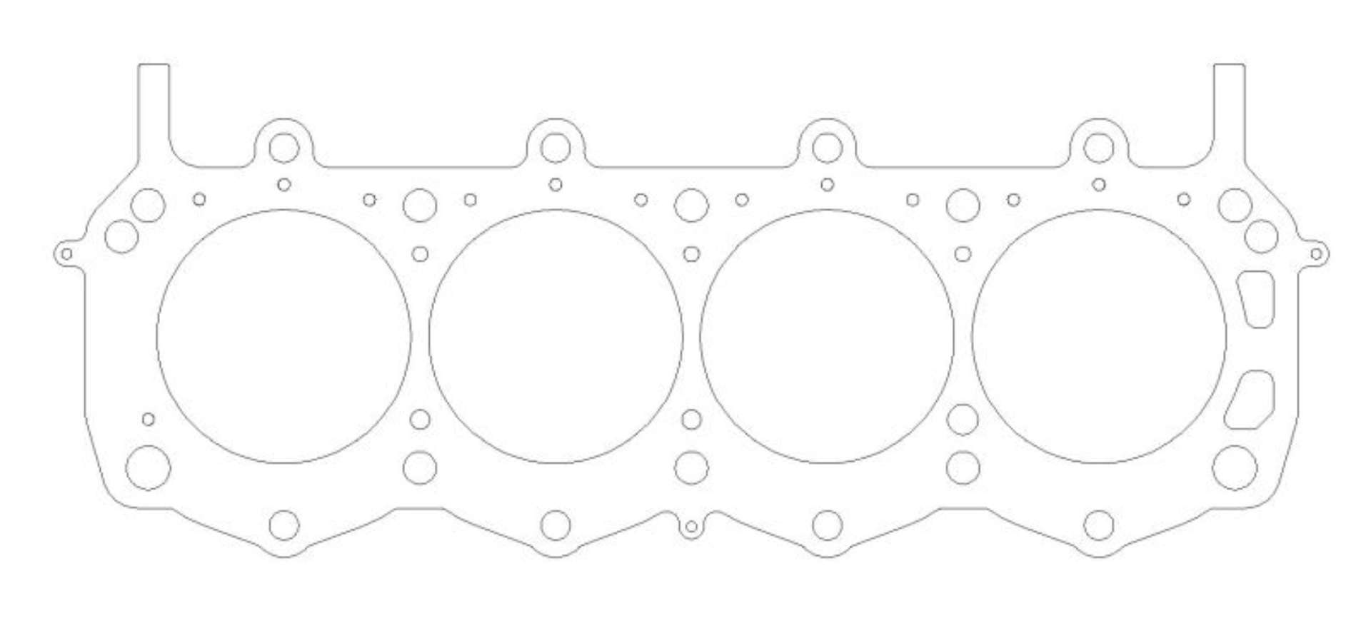 Picture of Cometic Ford Man-O-War 4-155in Bore -040 inch MLS-6 Bolt 10 Degree Headgasket