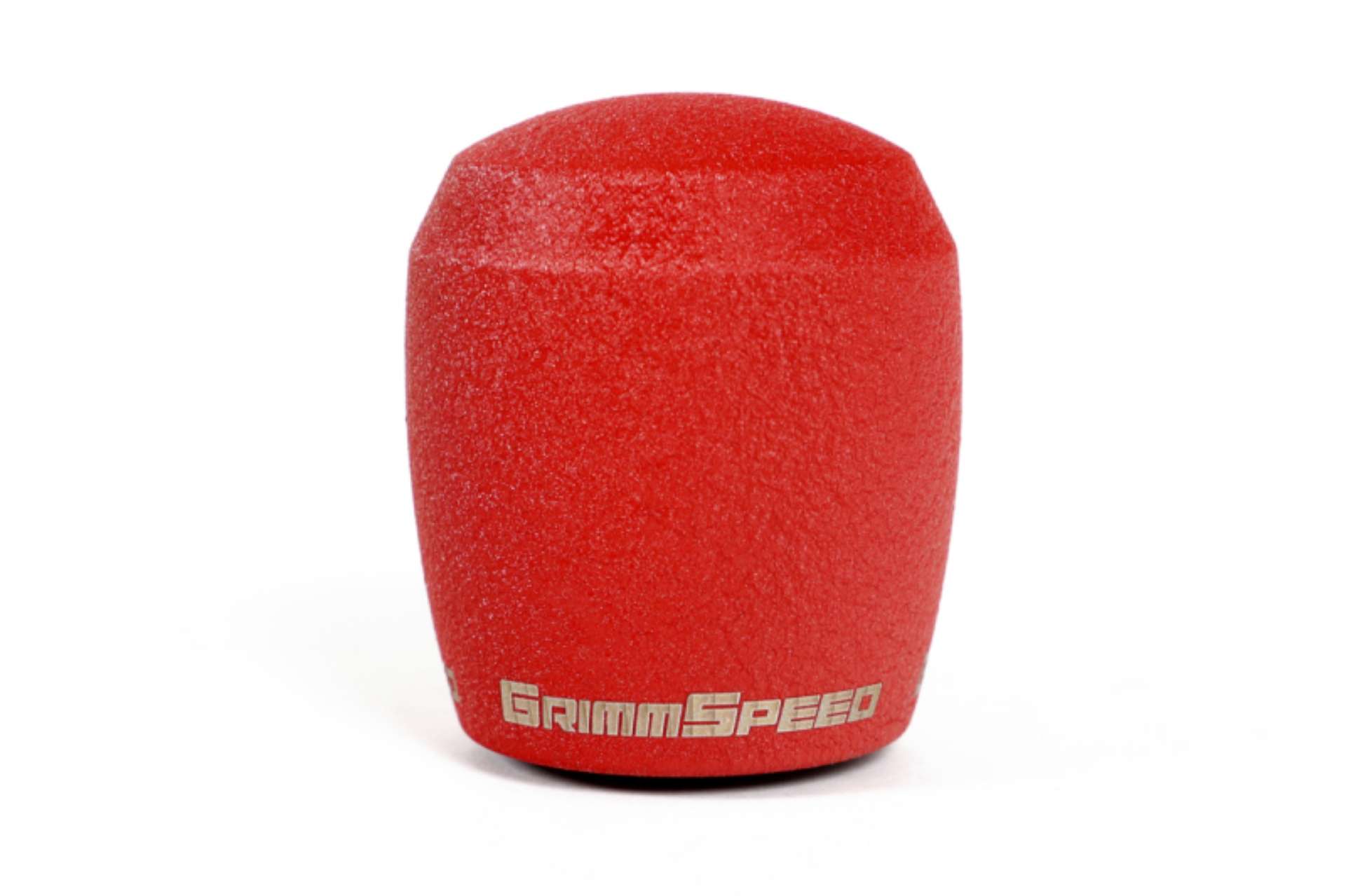 Picture of GrimmSpeed Stubby Shift Knob Stainless Steel Red - M12x1-25