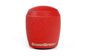 Picture of GrimmSpeed Stubby Shift Knob Stainless Steel Red - M12x1-25