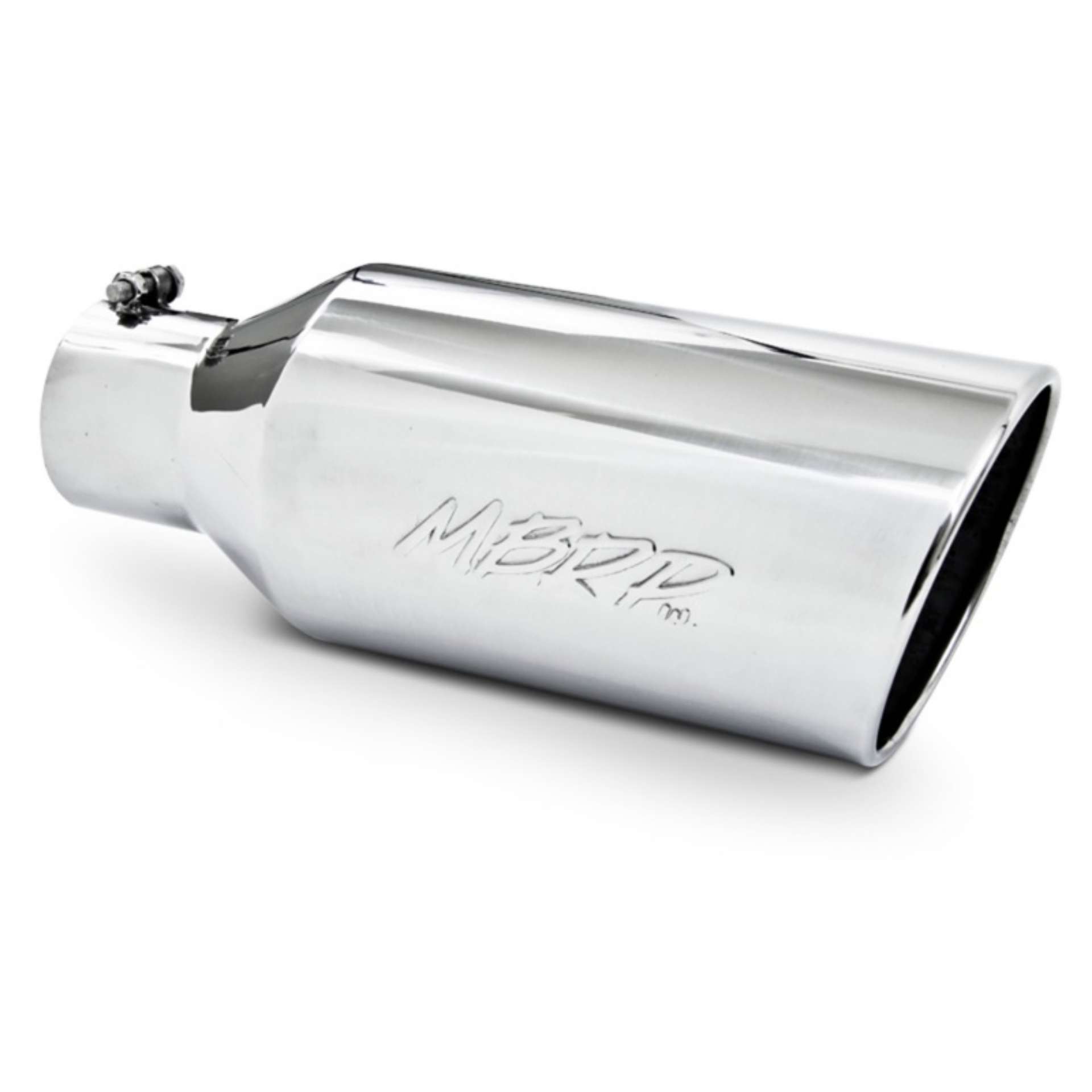 Picture of MBRP Universal Tip 7inch O-D- Rolled End 4inch inlet 18inch length - T304 SINGLE TIP