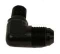 Picture of Aeromotive Fitting Elbow 1-4in-MNPT to AN-08 90-Deg Black