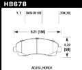 Picture of Hawk 2006-11 Honda Ridgeline 2009-13 Acura TL Street LTS Front Brake Pads