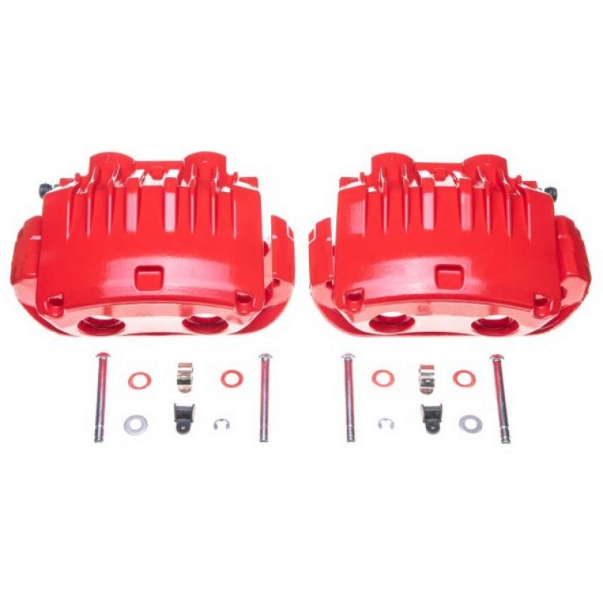 Picture of Power Stop 94-98 Ford Mustang Front Red Calipers w-Brackets - Pair