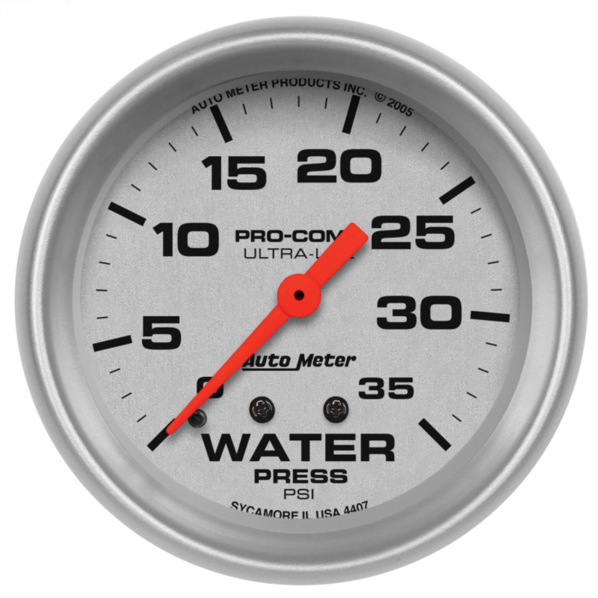 Picture of Autometer 66-7mm 35 PSI Mechanical Water Pressure Gauge