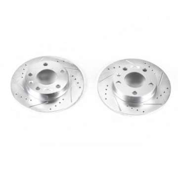 Picture of Power Stop 02-06 Audi A4 Rear Evolution Drilled & Slotted Rotors - Pair