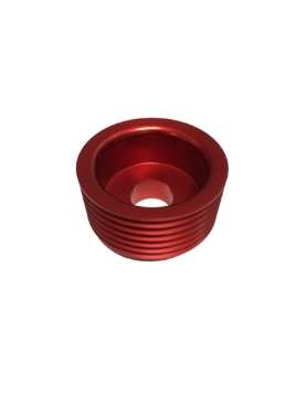 Picture of Torque Solution Lightweight Alternator Pulley Red: Hyundai Genesis Coupe 3-8 2010+