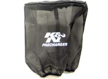 Picture of K&N Universal Precharger Round Tapered Air Filter Wrap Black 7-5in Base ID x 7in Top ID x 8in Height