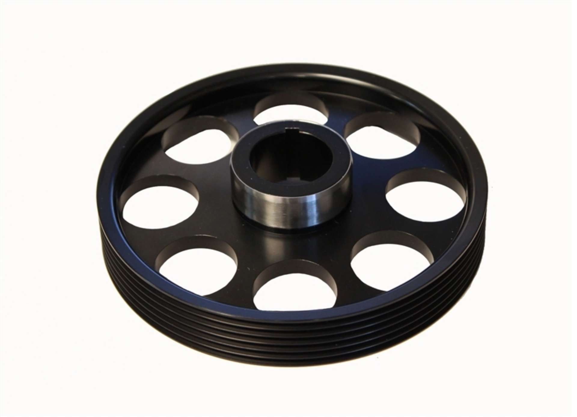 Picture of Torque Solution Lightweight Crank Pulley Black: Hyundai Genesis Coupe 3-8 2010+