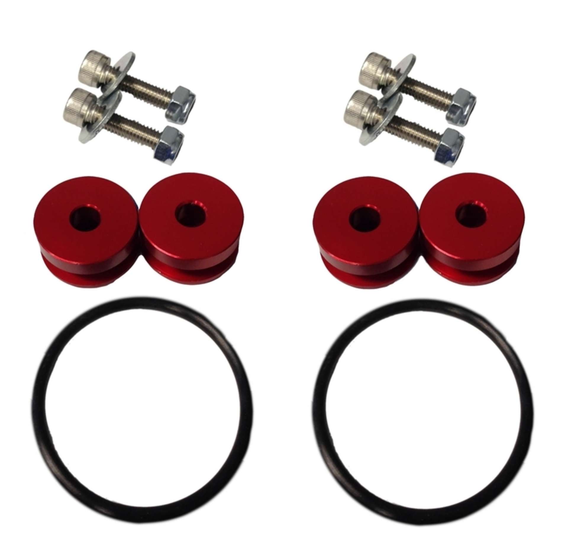 Picture of Torque Solution Billet Bumper Quick Release Kit Red: Universal