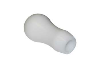 Picture of Torque Solution Delrin Tear Drop Tall Shift Knob White: Universal 10x1-25