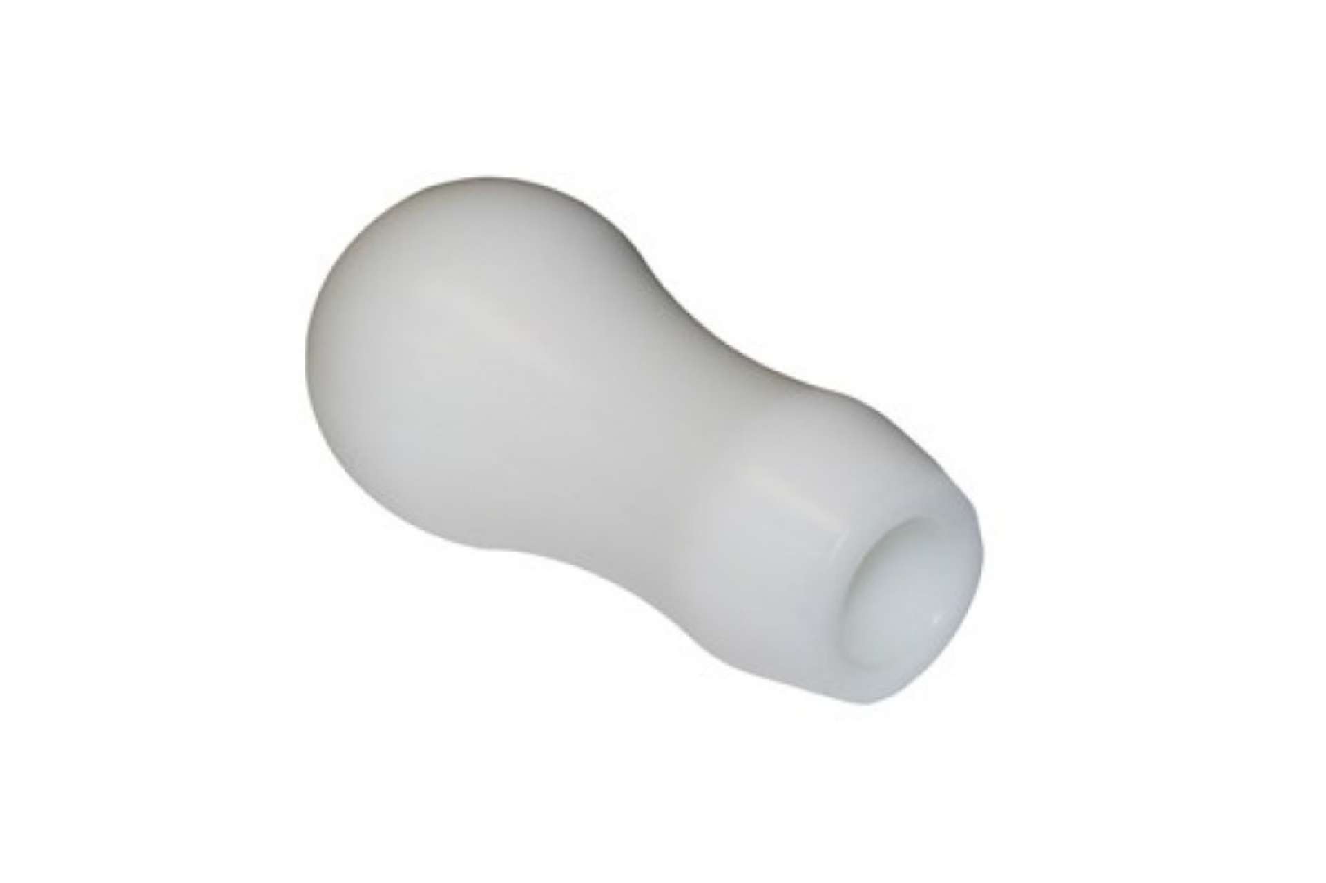 Picture of Torque Solution Delrin Tear Drop Tall Shift Knob White: Universal 10x1-5