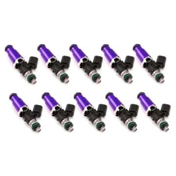 Picture of Injector Dynamics 1340cc Injectors - 60mm Length - 14mm Purple Top - 14mm Lower O-Ring Set of 8