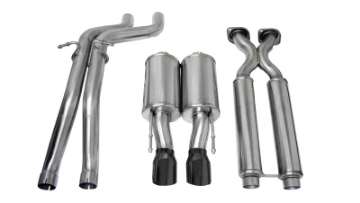 Picture of Corsa 2006-2010 Jeep Grand Cherokee 6-1L SRT-8 V8 Black Sport Cat-Back Exhaust