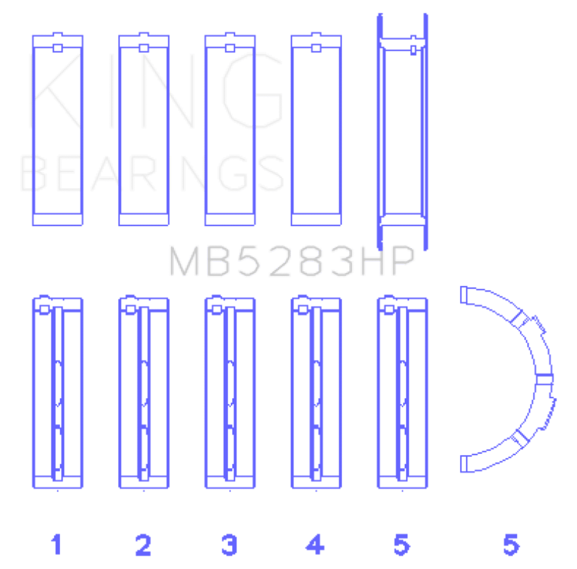 Picture of King Performance Main Bearing Set - Size Standard