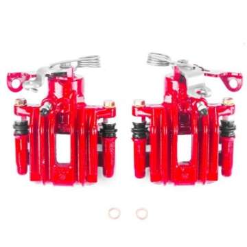 Picture of Power Stop 98-01 Audi A4 Rear Red Calipers w-Brackets - Pair