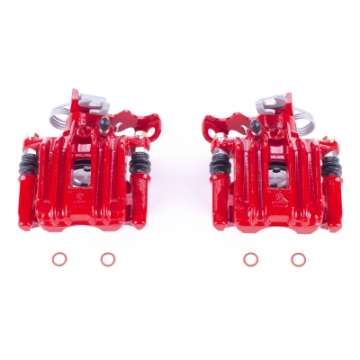 Picture of Power Stop 98-01 Audi A4 Rear Red Calipers w-Brackets - Pair