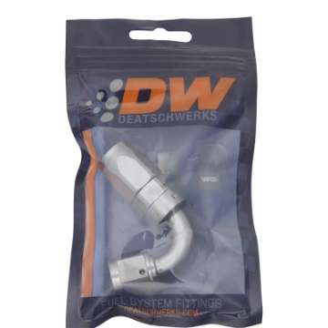 Picture of DeatschWerks 6AN Female Swivel 120-Degree Hose End CPE - Anodized DW Titanium