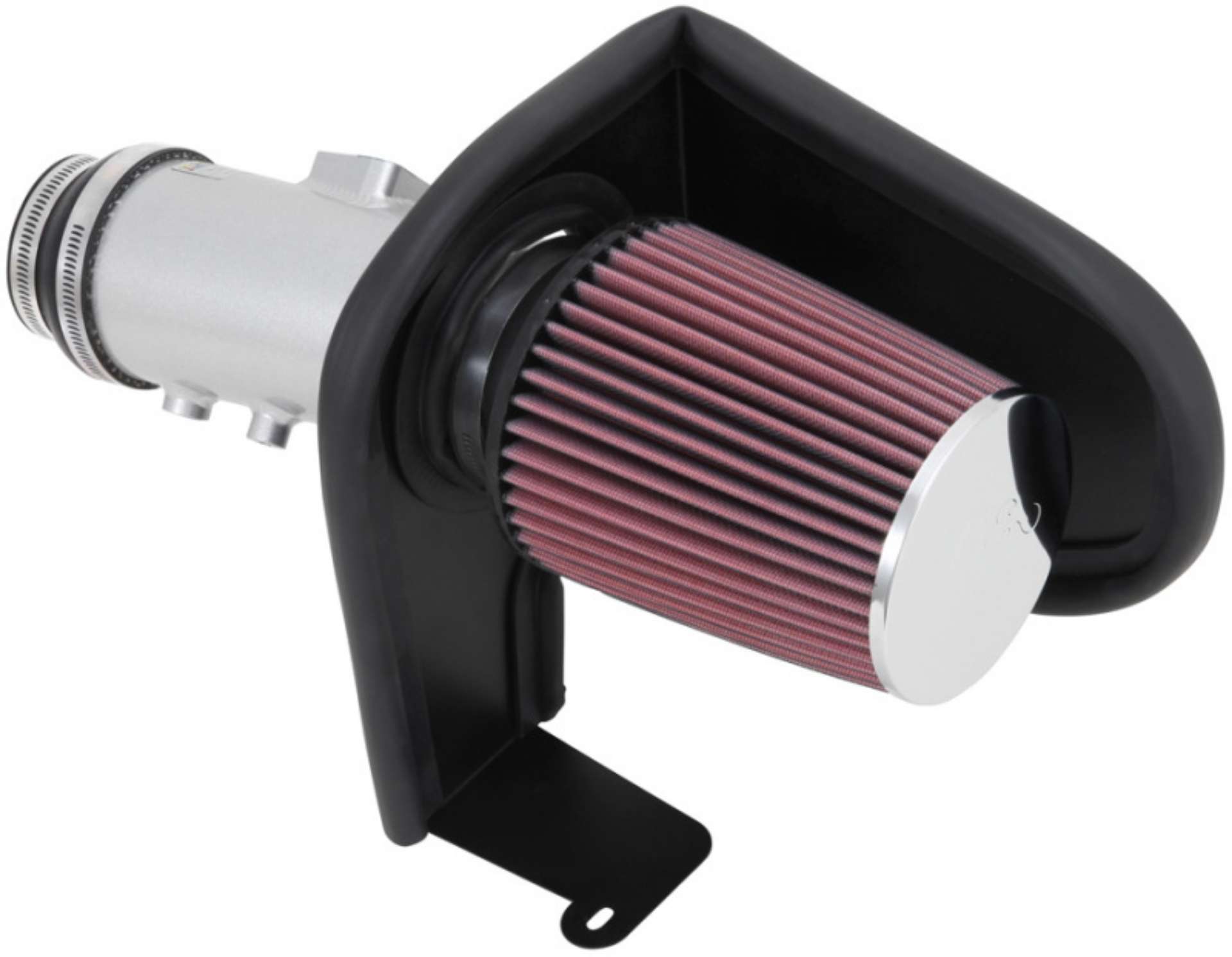 Picture of K&N 13-14 Honda Accord 3-5L V6 69 Series Typhoon Air Intake System - Silver Cold Air Intake Kit