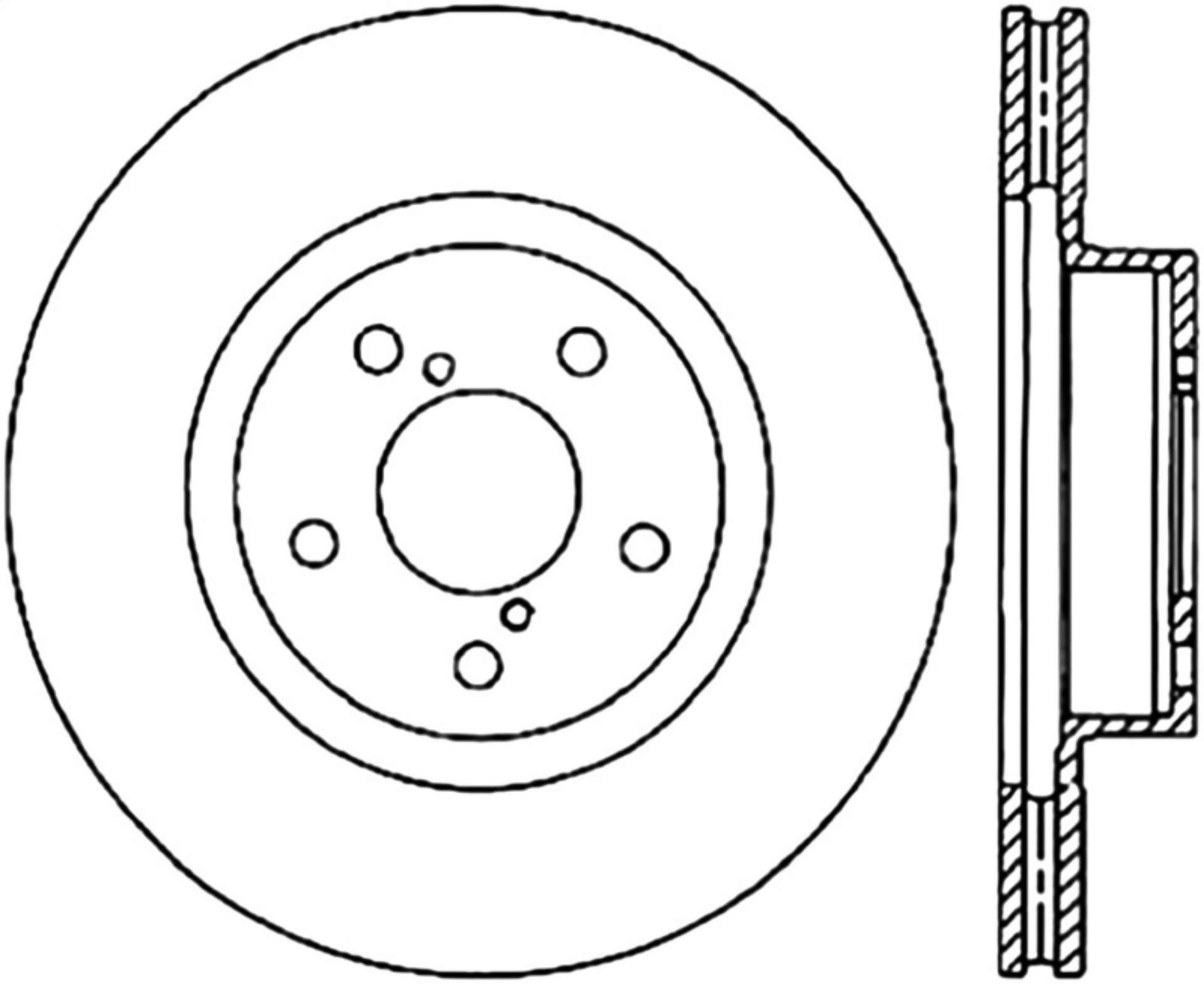 Picture of Stoptech 06-08 Subaru Legacy Wagon-Sedan 2-5i Front Cyro Performance Rotor