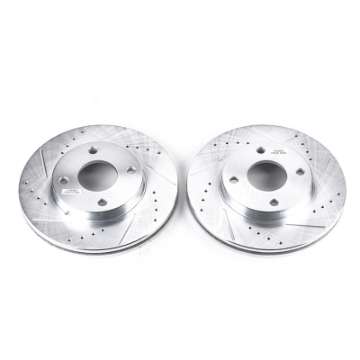 Picture of Power Stop 00-04 Ford Focus Front Evolution Drilled & Slotted Rotors - Pair