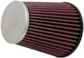 Picture of K&N Universal Chrome Round Tapered Air Filter 2-75in Flg ID x 5-031in B OD x 3-5in Top OD x 5-5in H