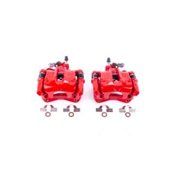 Picture of Power Stop 93-99 Volkswagen Golf Rear Red Calipers w-Brackets - Pair