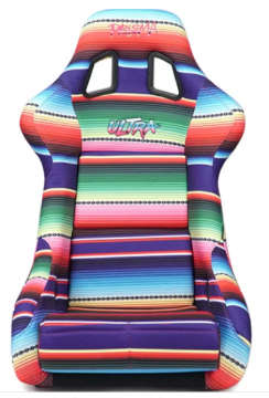 Picture of NRG FRP Bucket Seat PRISMA Serepi Edition W- Red Pearlized Back Mexi-Cali Blanket Print - Large