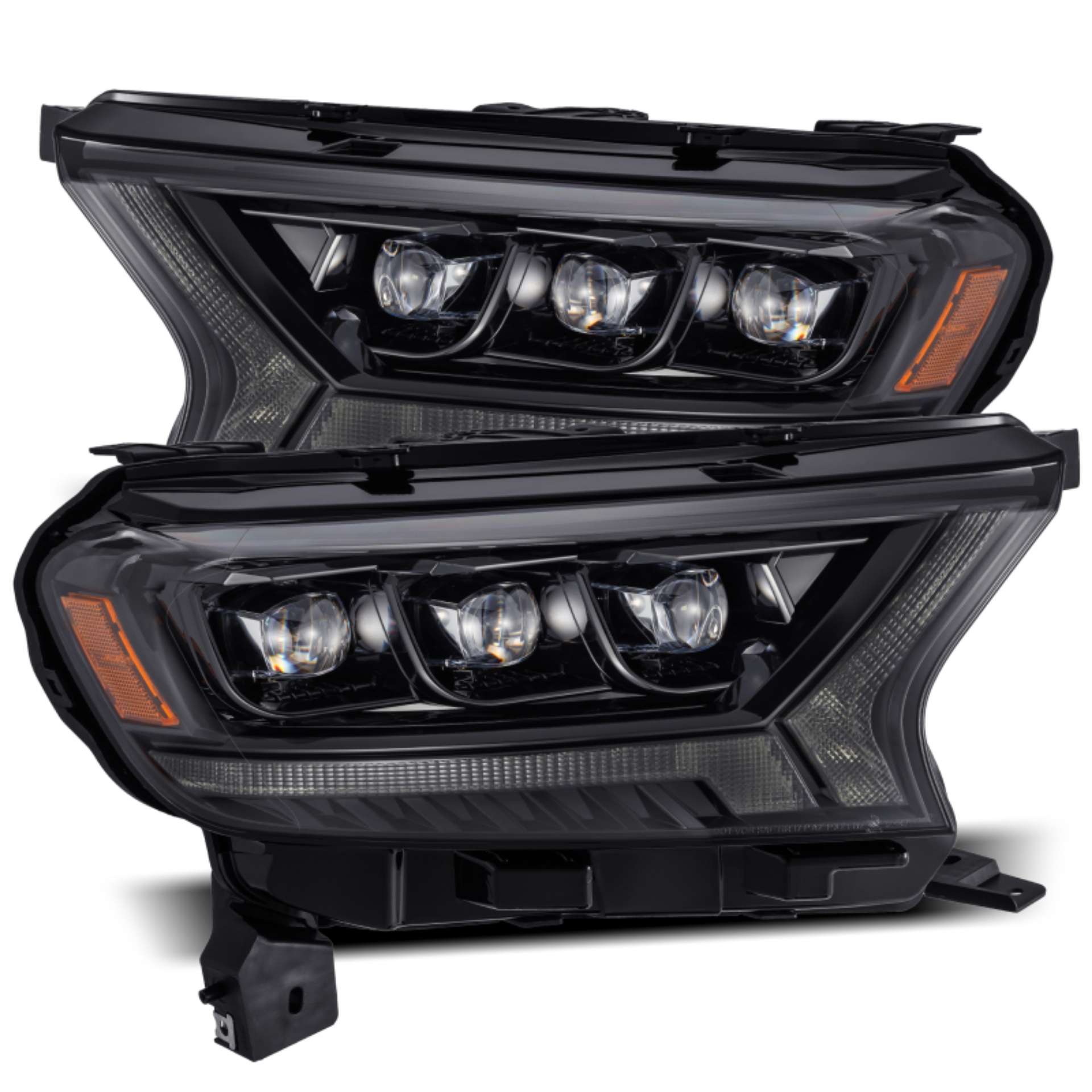 Picture of AlphaRex 19-21 Ford Ranger NOVA LED Proj Headlight Plnk Style Alpha Blk w-Activ Light-Seq Signal-DRL