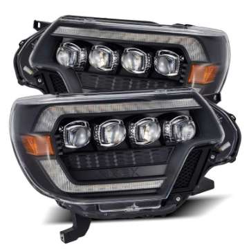 Picture of AlphaRex 12-15 Toyota Tacoma NOVA LED Proj Headlights Plank Style Black w-Activ Light-Seq Signal-DRL