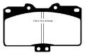 Picture of EBC 91-93 Dodge Stealth 3-0 4WD Redstuff Front Brake Pads