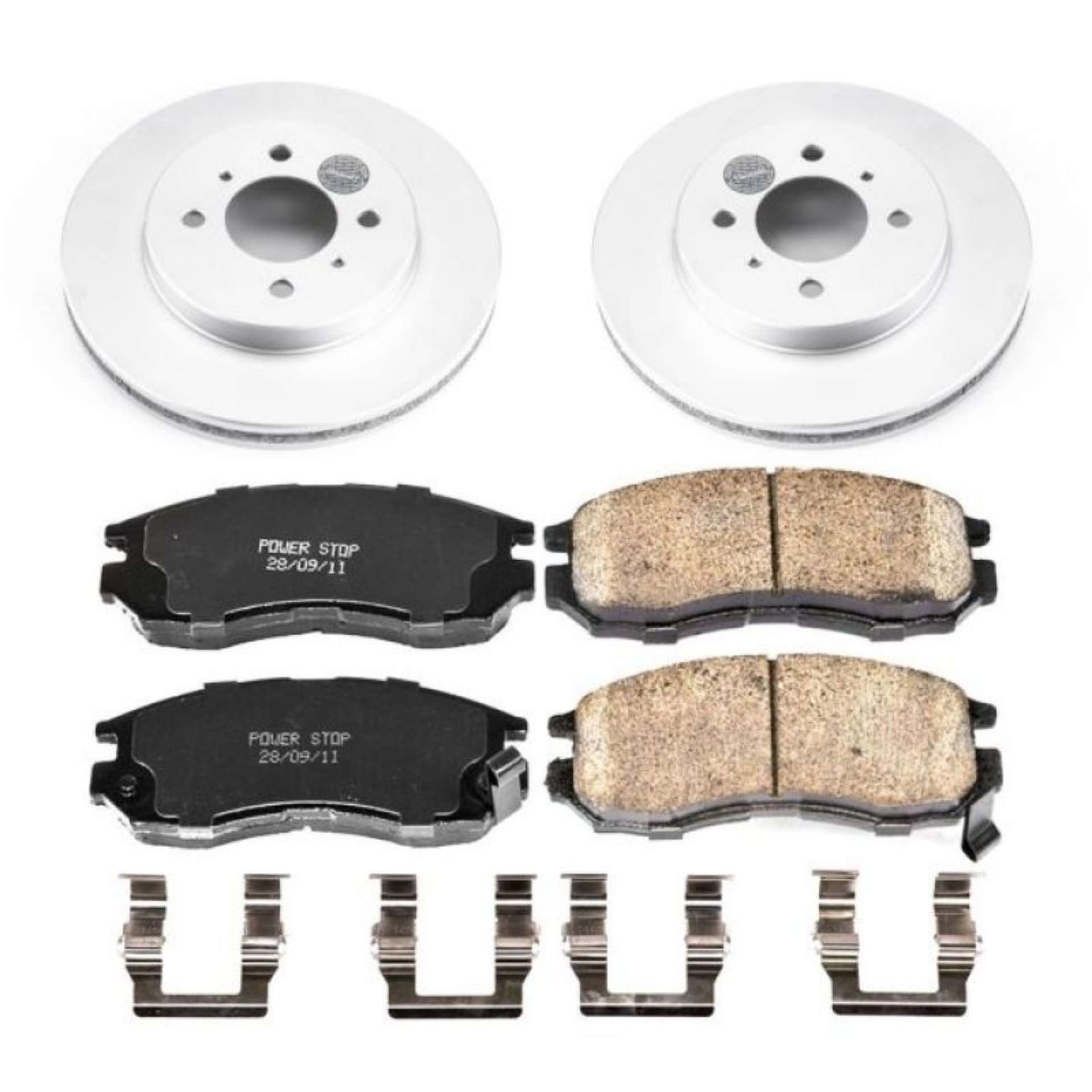 Picture of Power Stop 98-02 Mitsubishi Mirage Front Z17 Evolution Geomet Coated Brake Kit