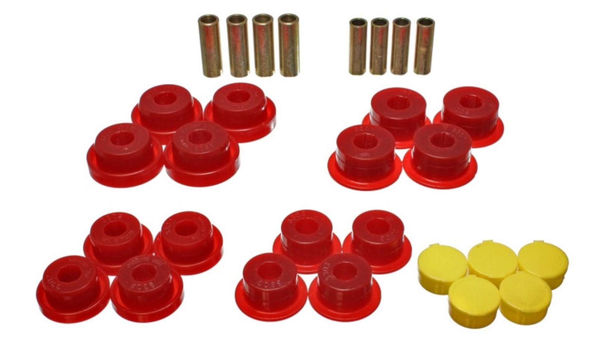 Picture of Energy Suspension Dodge Ram 99-01 1500-99-02 Ram 2500-3500 4WD Red Front End Control Arm Bushing Set