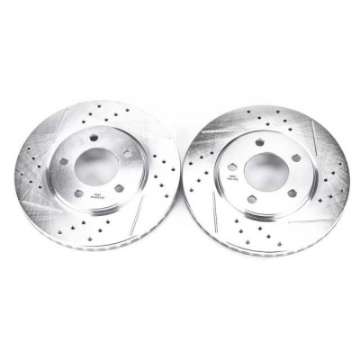 Picture of Power Stop 01-07 Chrysler Town & Country Front Evolution Drilled & Slotted Rotors - Pair