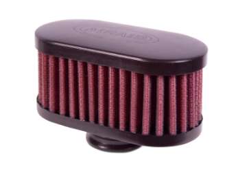 Picture of Airaid Rubber Top 1in ID - Push On 4in x 2in Oval OD 2in Tall Breather Filter