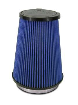 Picture of Airaid 10-14 Ford Mustang Shelby 5-4L Supercharged Direct Replacement Filter - Dry - Blue Media