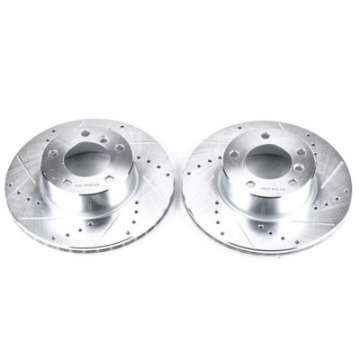 Picture of Power Stop 01-03 BMW 525i Front Evolution Drilled & Slotted Rotors - Pair